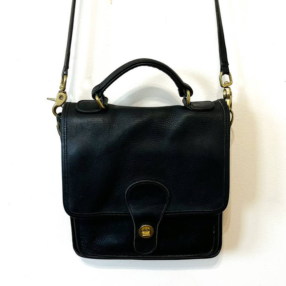 Coach Bags Vintage Coach Leather Saddle Mail Bag D5d53 Black